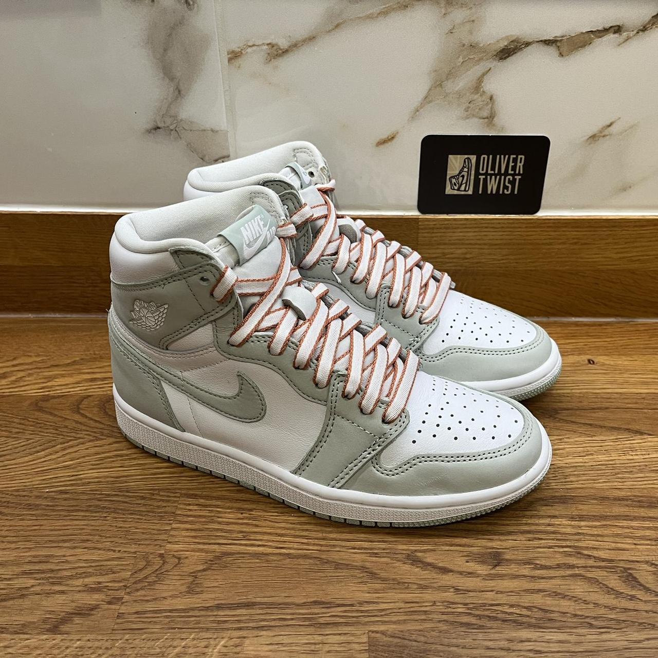 Nike Air Jordan 1 High OG Seafoam Size: UK3.5 /... - Depop