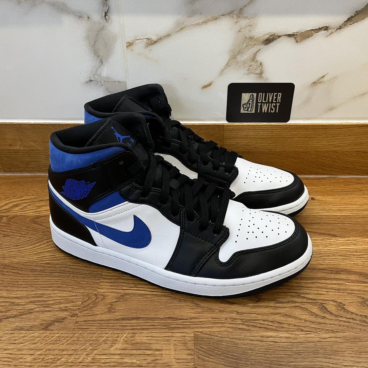 Nike Air Jordan 1 Mid - Racer Blue Size: UK8.5 /... - Depop