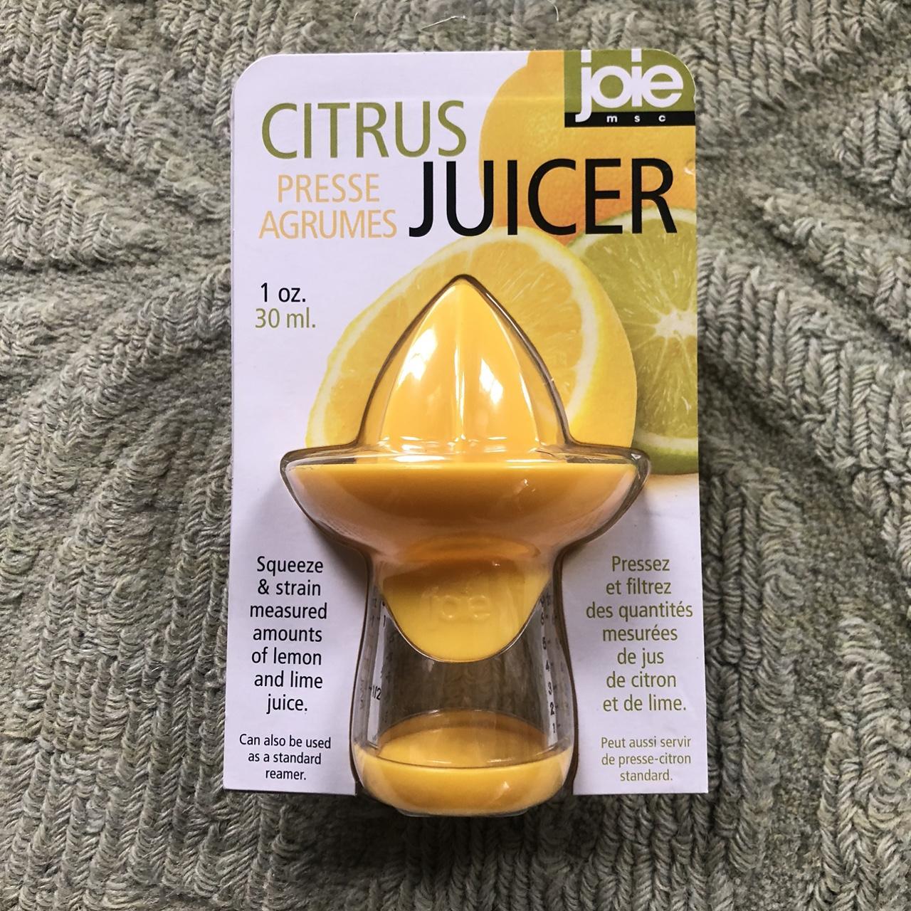 Joie msc Yellow Citrus Juicer with stand holds 1... Depop