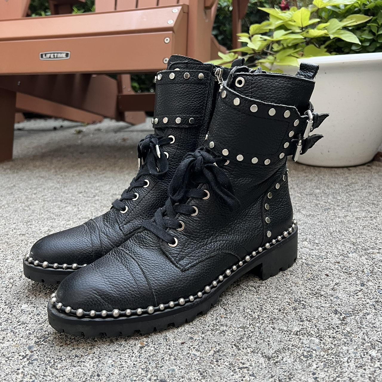 Sam Edelman Jennifer studded combat boots Size