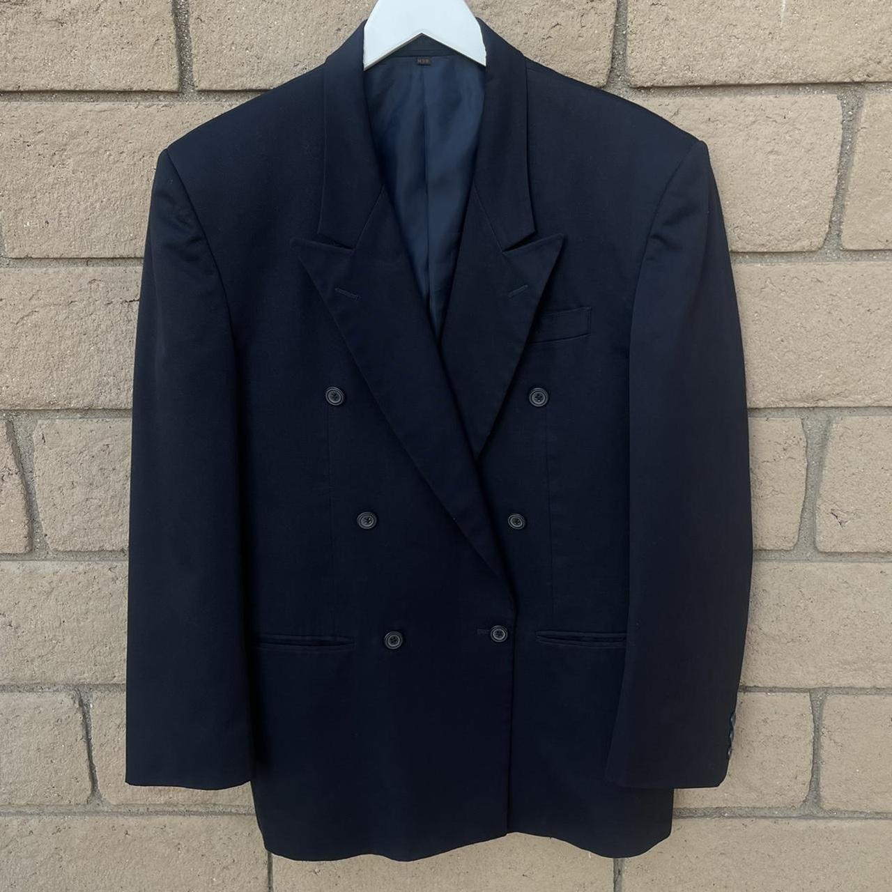 Men's Navy Tailored-jackets | Depop