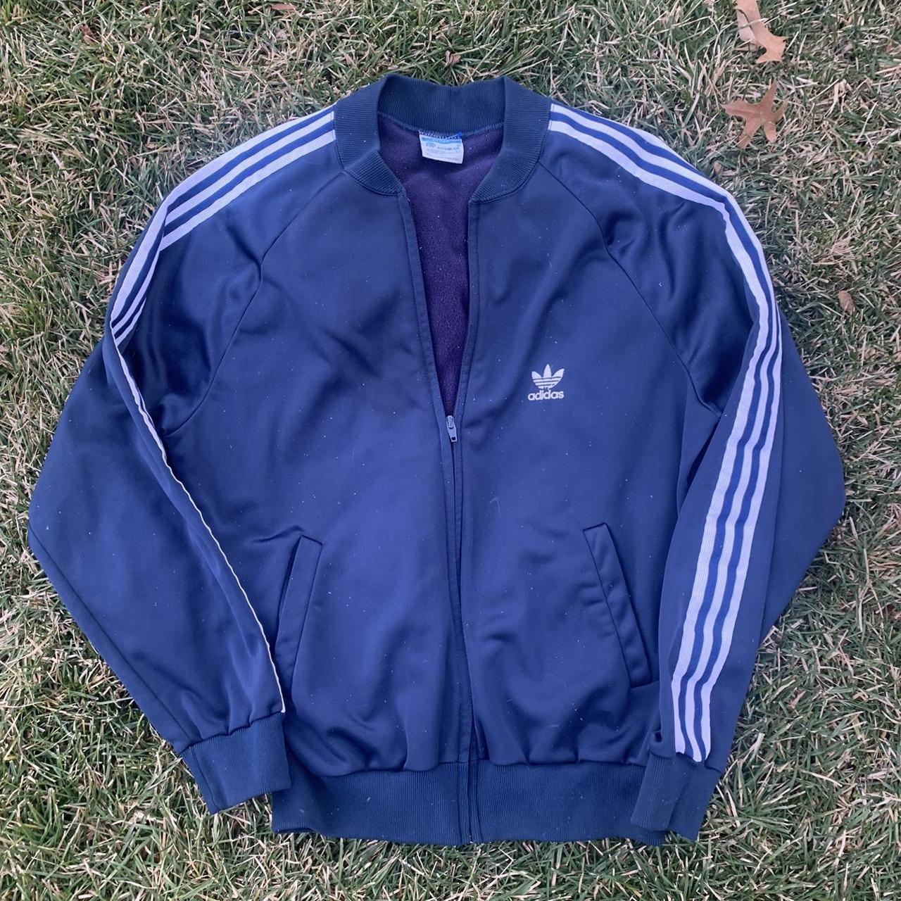 Beautiful 70s/80s adidas track bomber jacket. This... - Depop