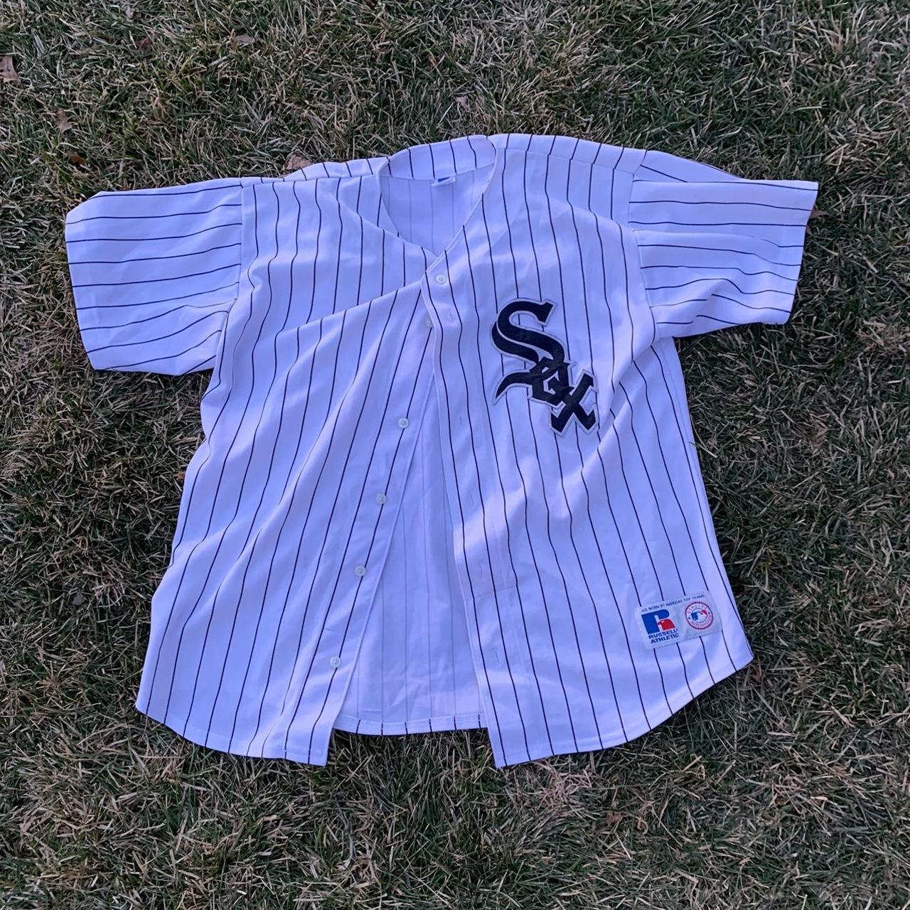 90's Vintage Chicago White Sox MLB pinstripe jersey