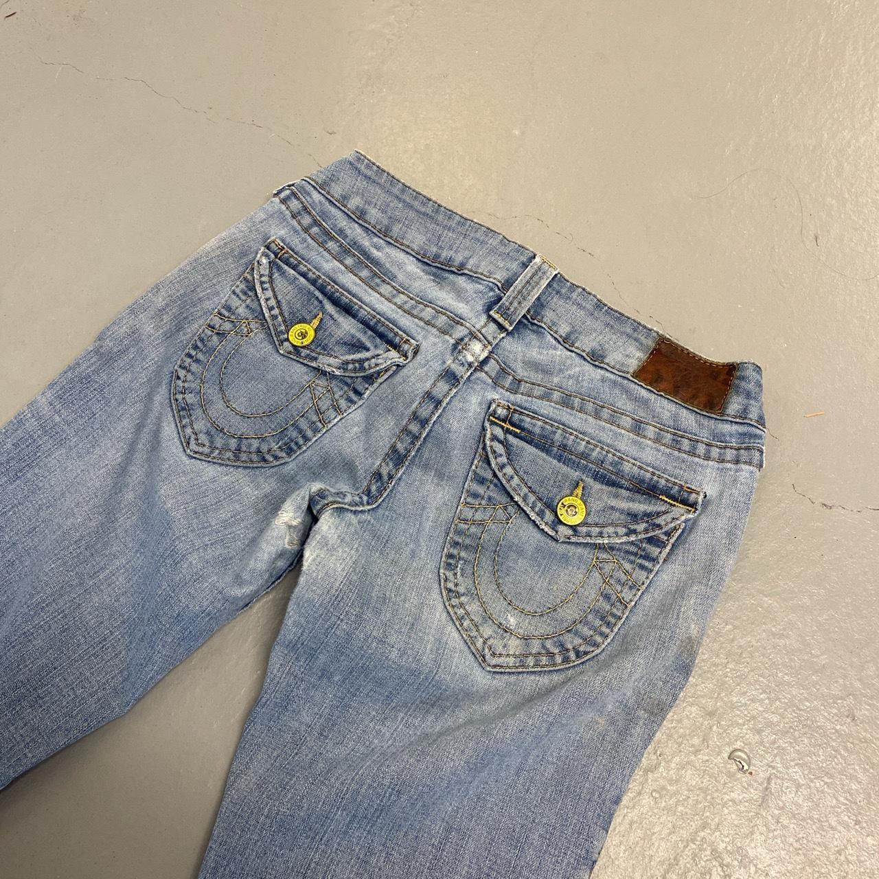 Low Rise Flare True Religion Jeans Tagged A Size Depop