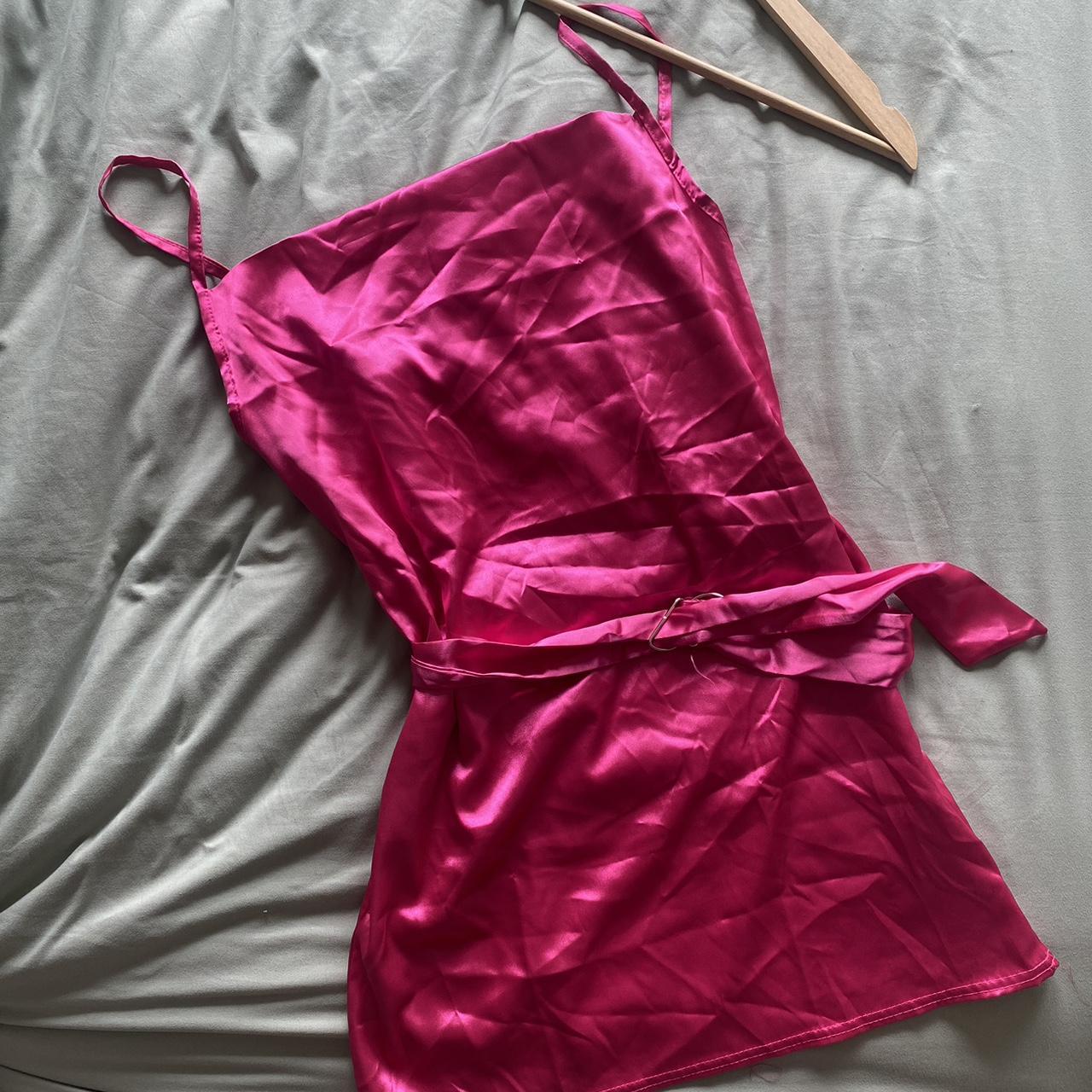 I Saw It First Women's Pink Dress Depop