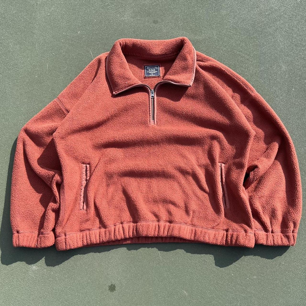 Abercrombie and Fitch Boxy fit quarter zip Size... Depop
