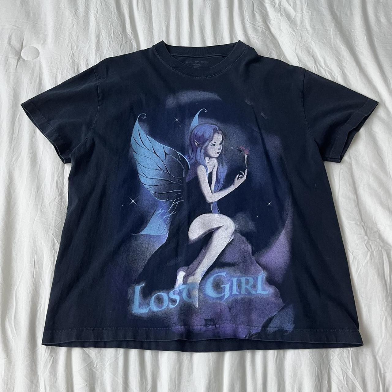 REPOP Brandy Melville Marina Lost Girl Top in Navy... Depop