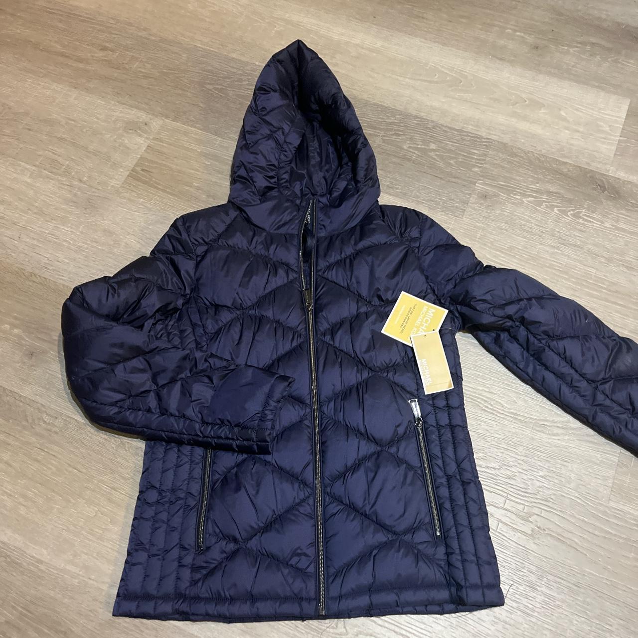 Michael kors navy on sale blue puffer jacket