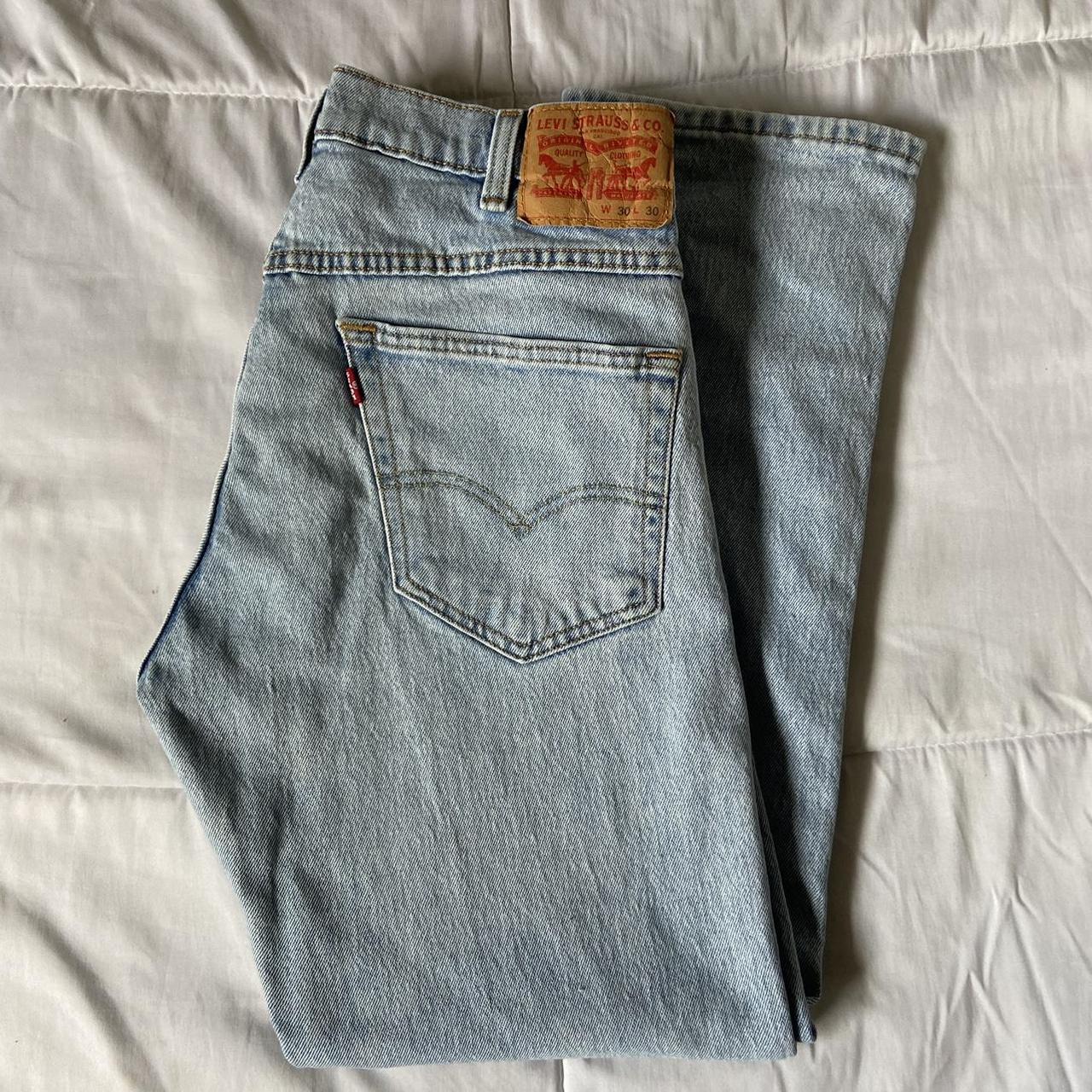 Light Blue Wash Levi Jeans Great Condition... - Depop