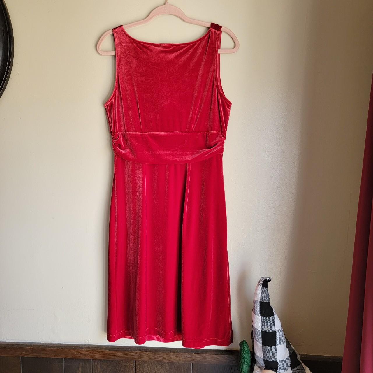 Vintage 90s Velvet Dress Sleeveless Midi Dress Size Depop