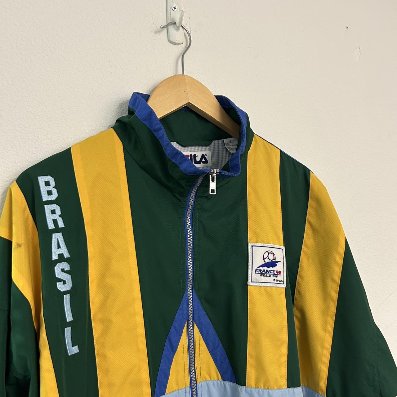 Vintage 2002 brazil tracksuit jacket Size medium - | Depop