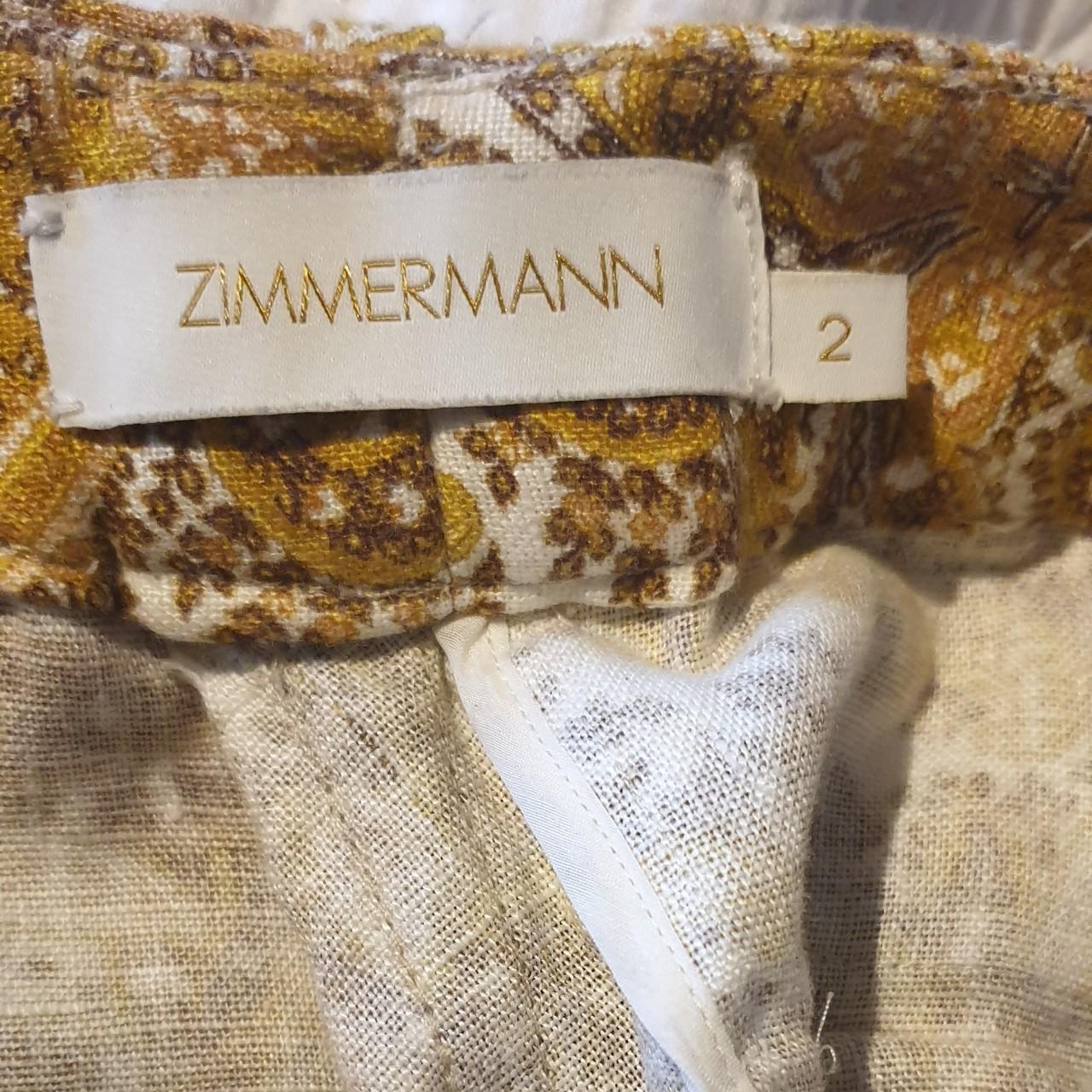 Zimmerman Zippy Goldie flare pants size 2 au 12.... - Depop