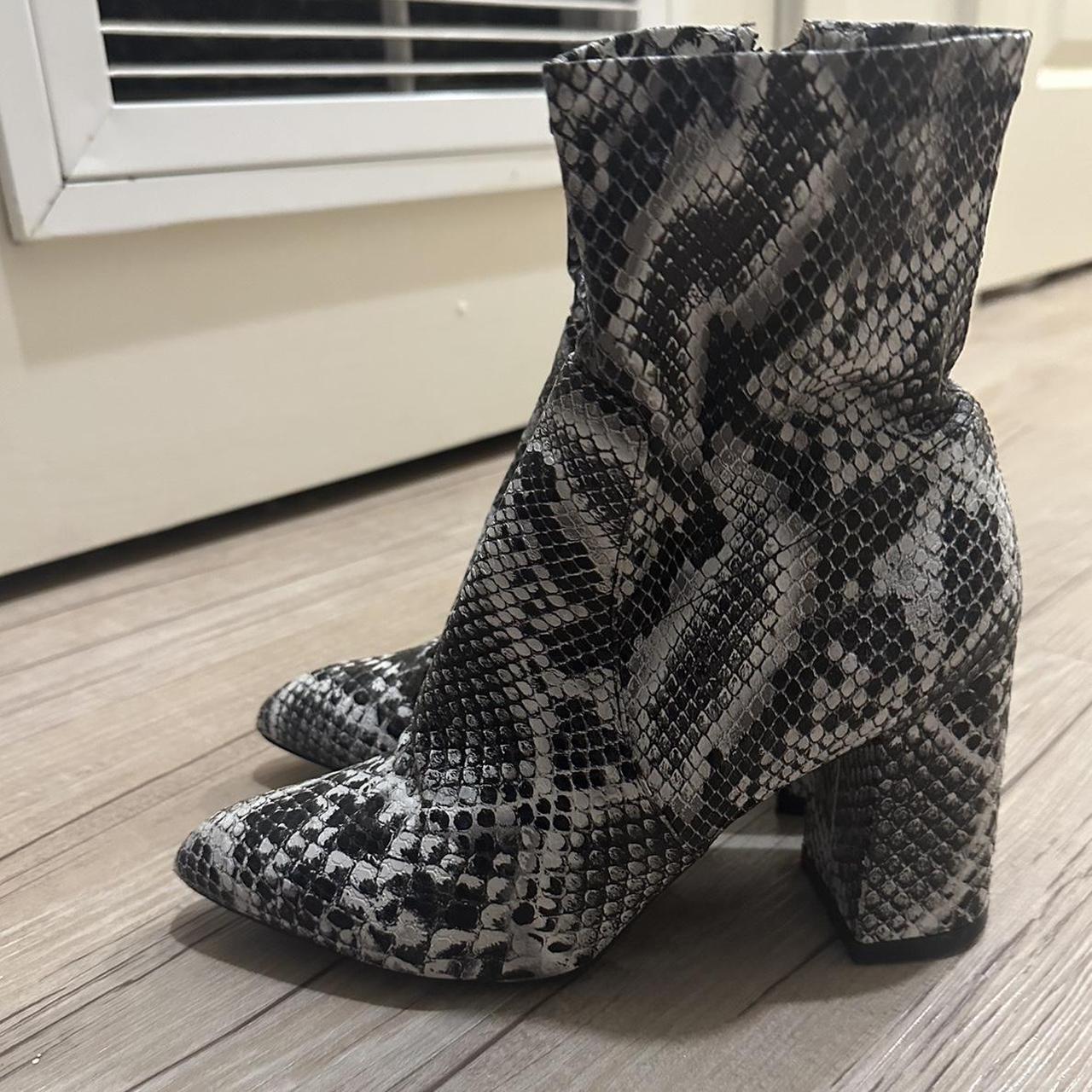 Missguided snakeskin clearance boots