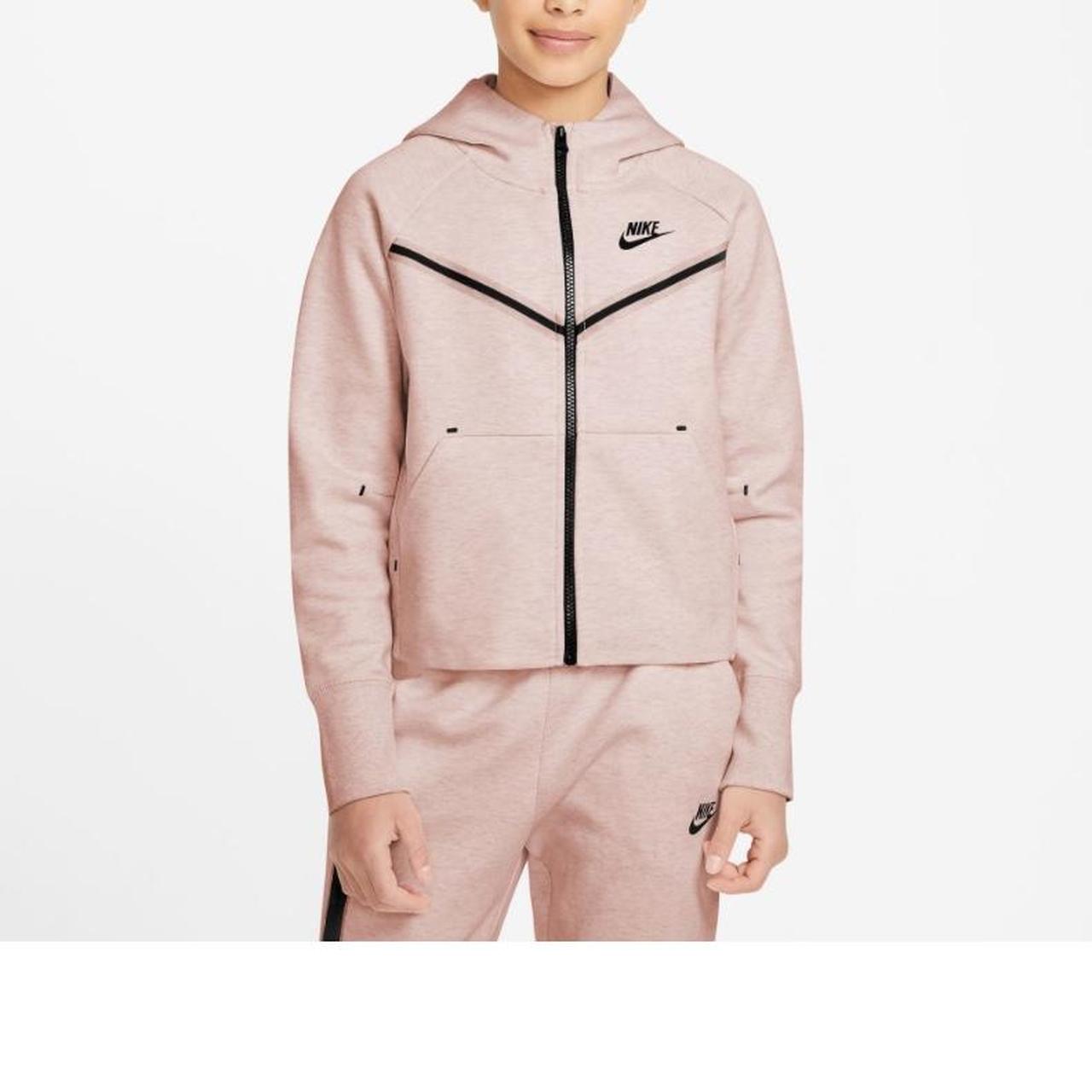 womens pink nike tech tracksuit