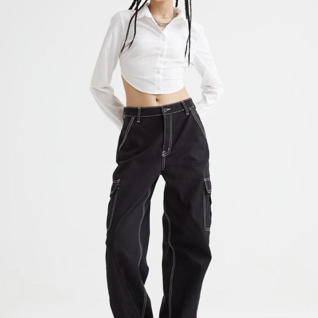 Women's Black Sweatpants, Cargo, Denim & High-Waisted