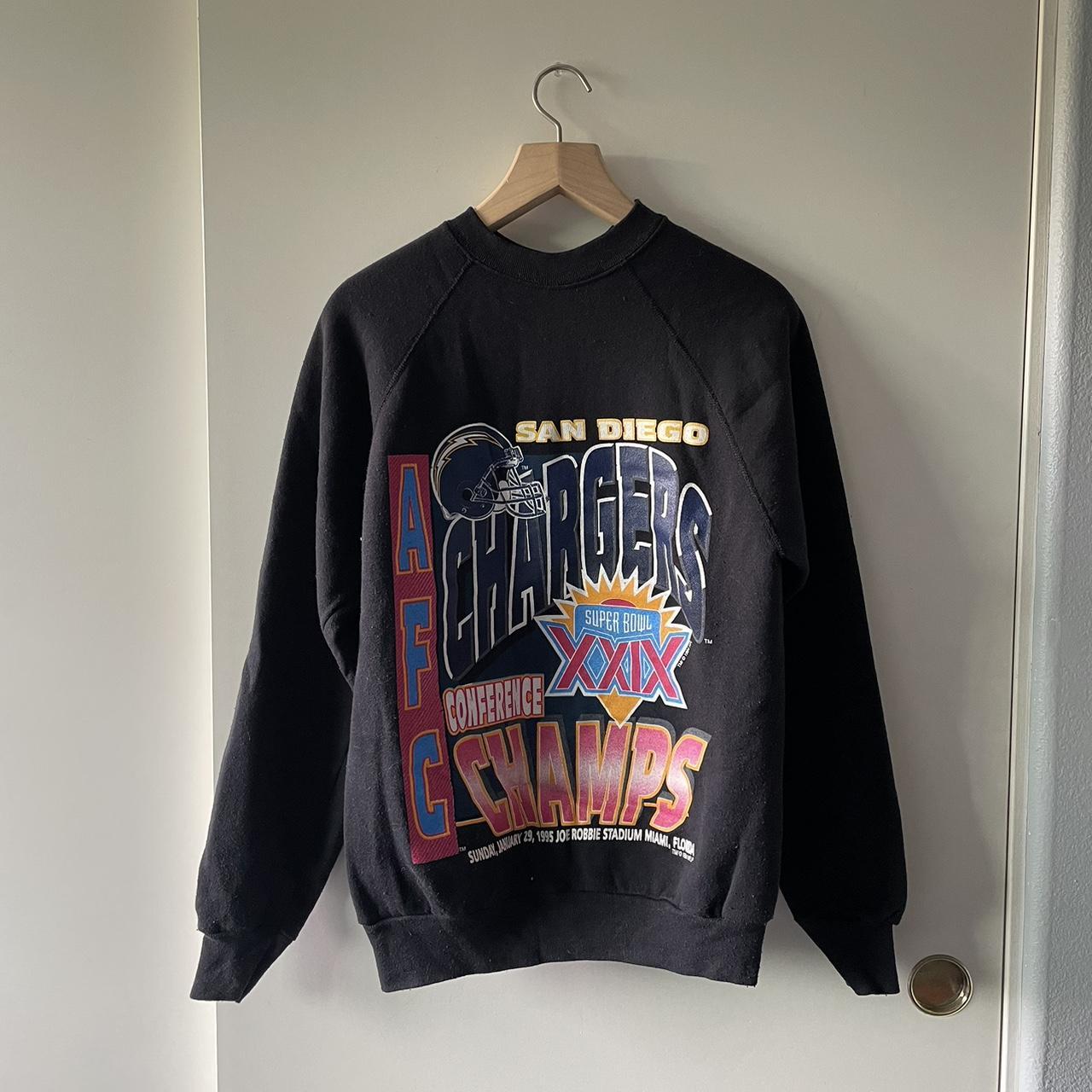 Made in USA Super Bowl XXIX Chargers Sweater,... - Depop