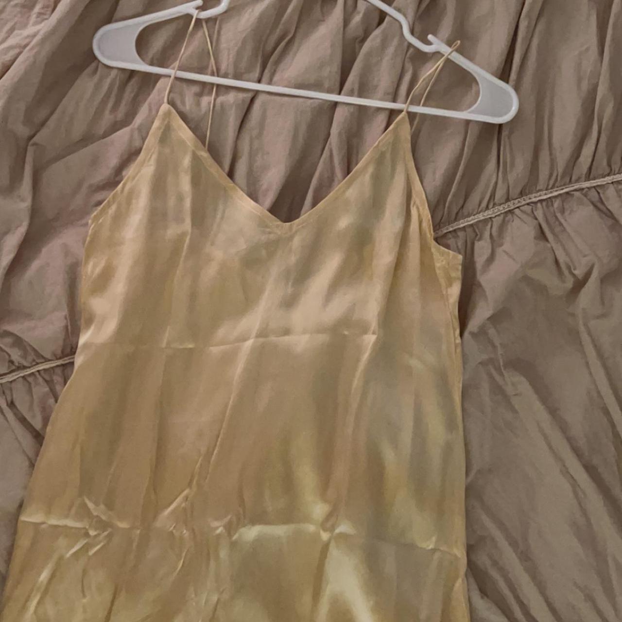 SILK SLIP DRESS yellow – BAHHGOOSE