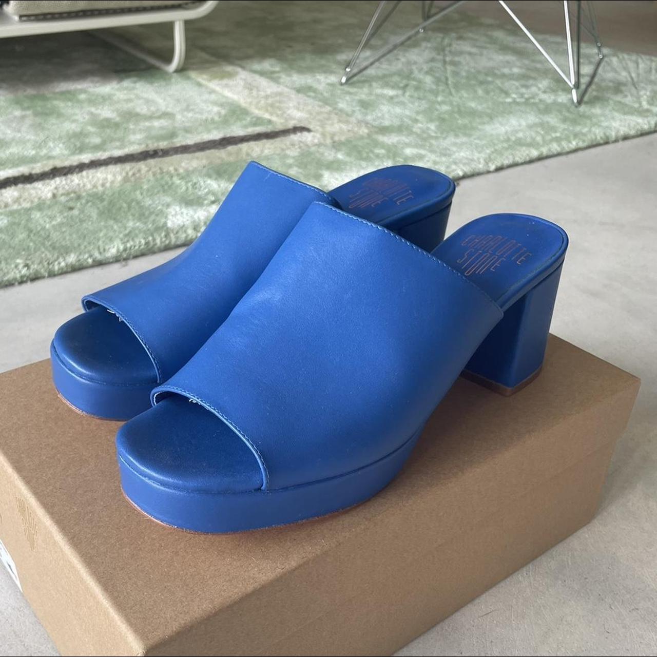 royal blue mules