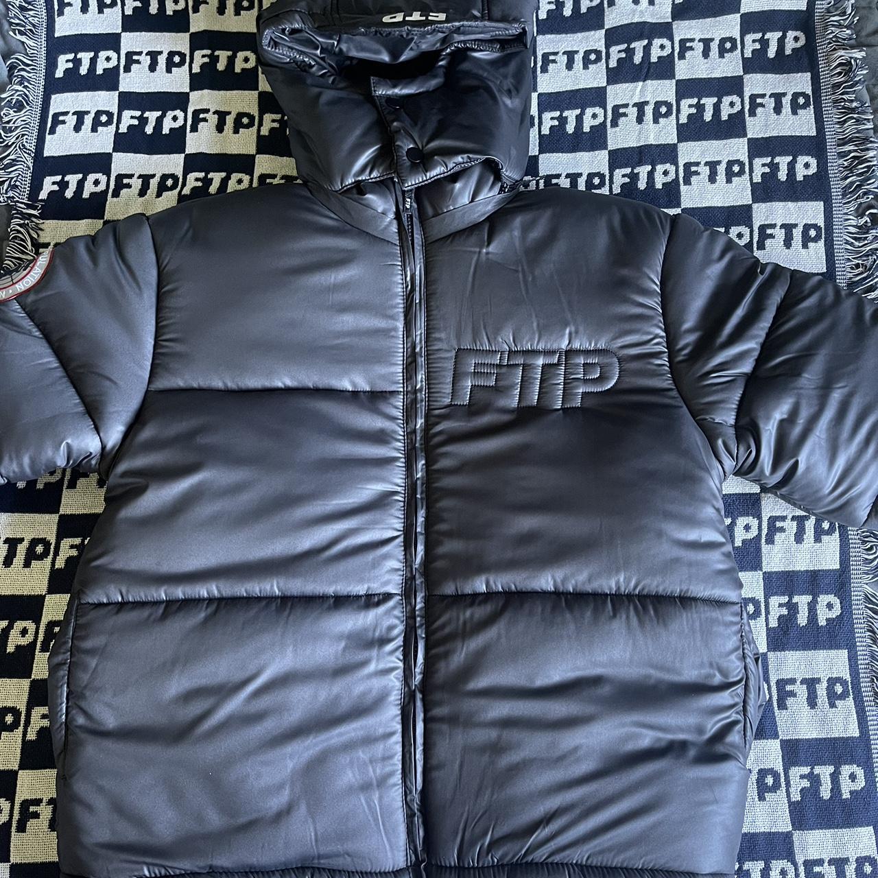 FTP WORLD DOMINATION PUFFER JACKET NEVER WORN. 10/10... - Depop