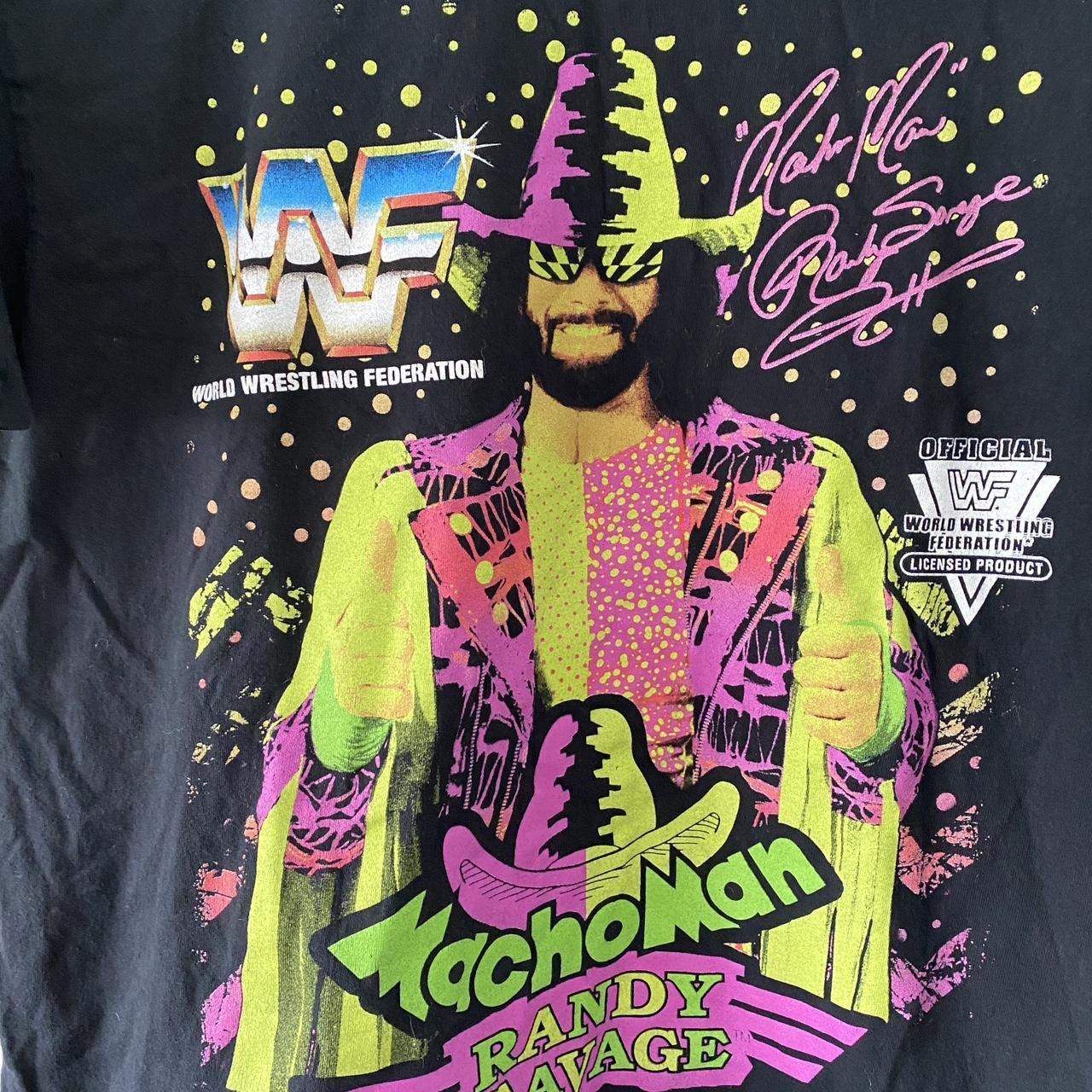 Macho Man “bootleg” Tee Size Large #machoman #wwe... - Depop