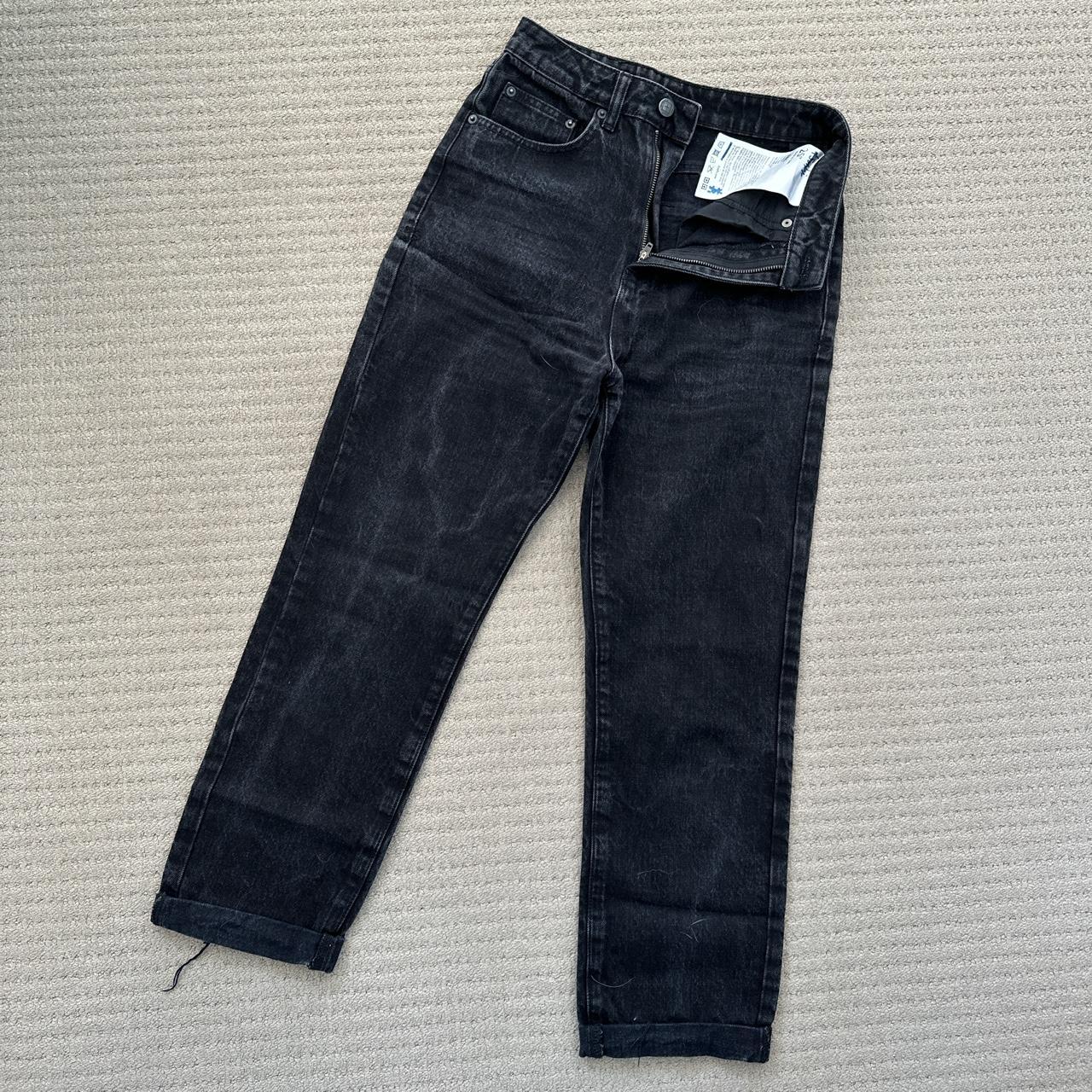 Ksubi Black Denim straight leg size 25 - Depop