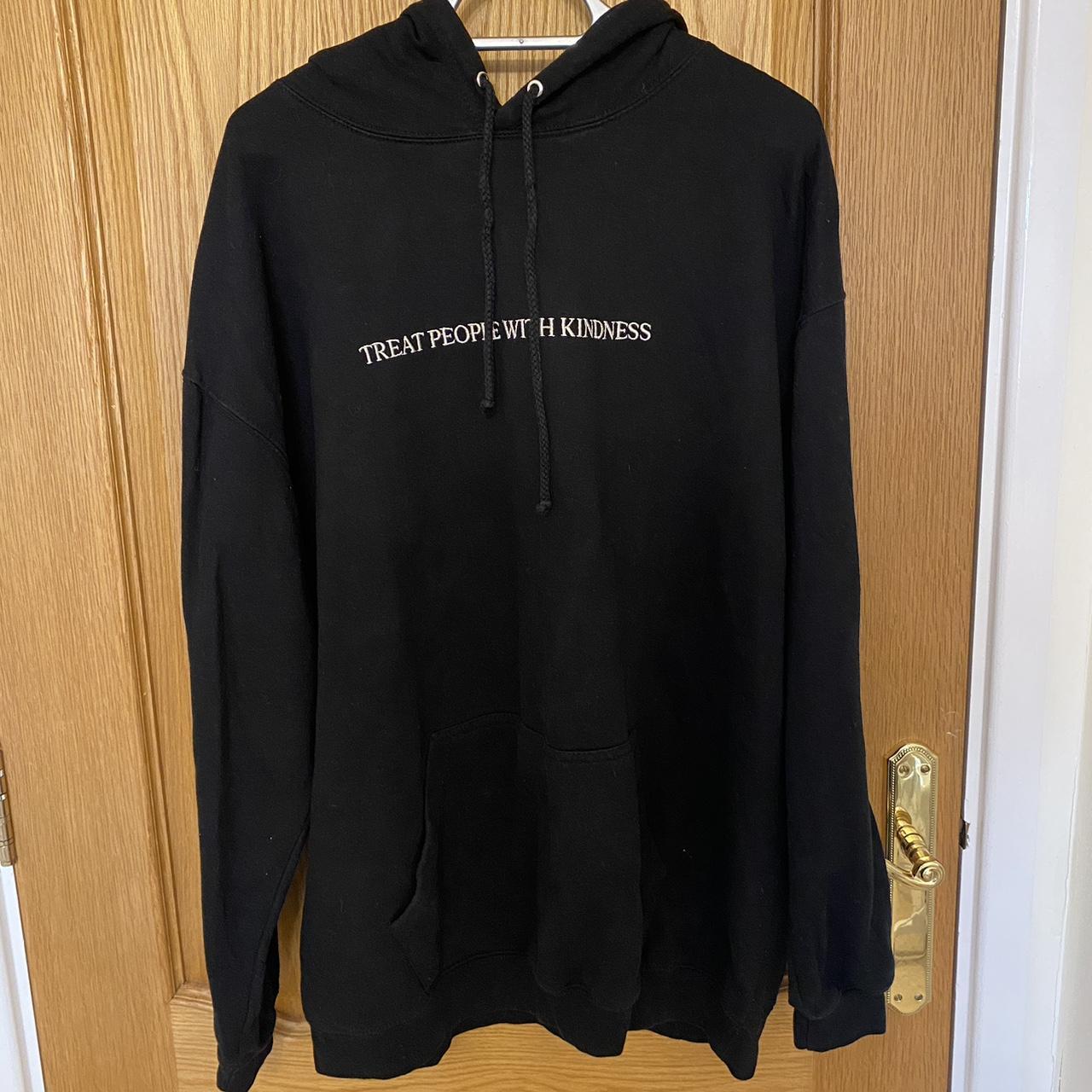 Women's Black and White Hoodie | Depop