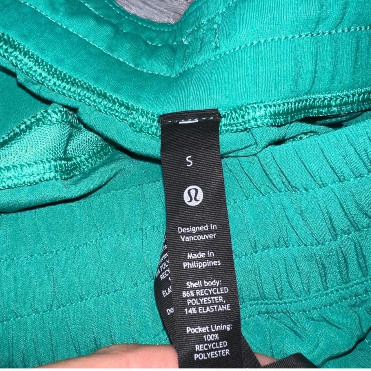 Great condition lululemon shorts in Maldives Green!!... Depop