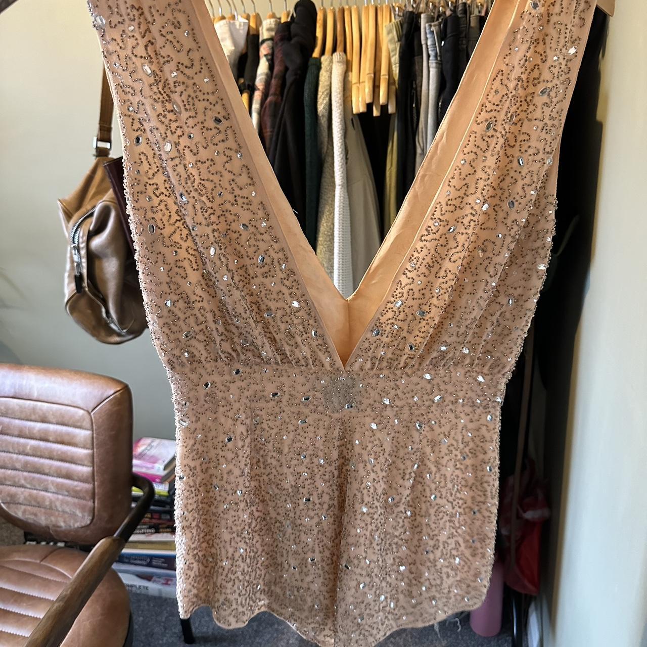 Vintage ASOS petite gatsby bodysuit playsuit