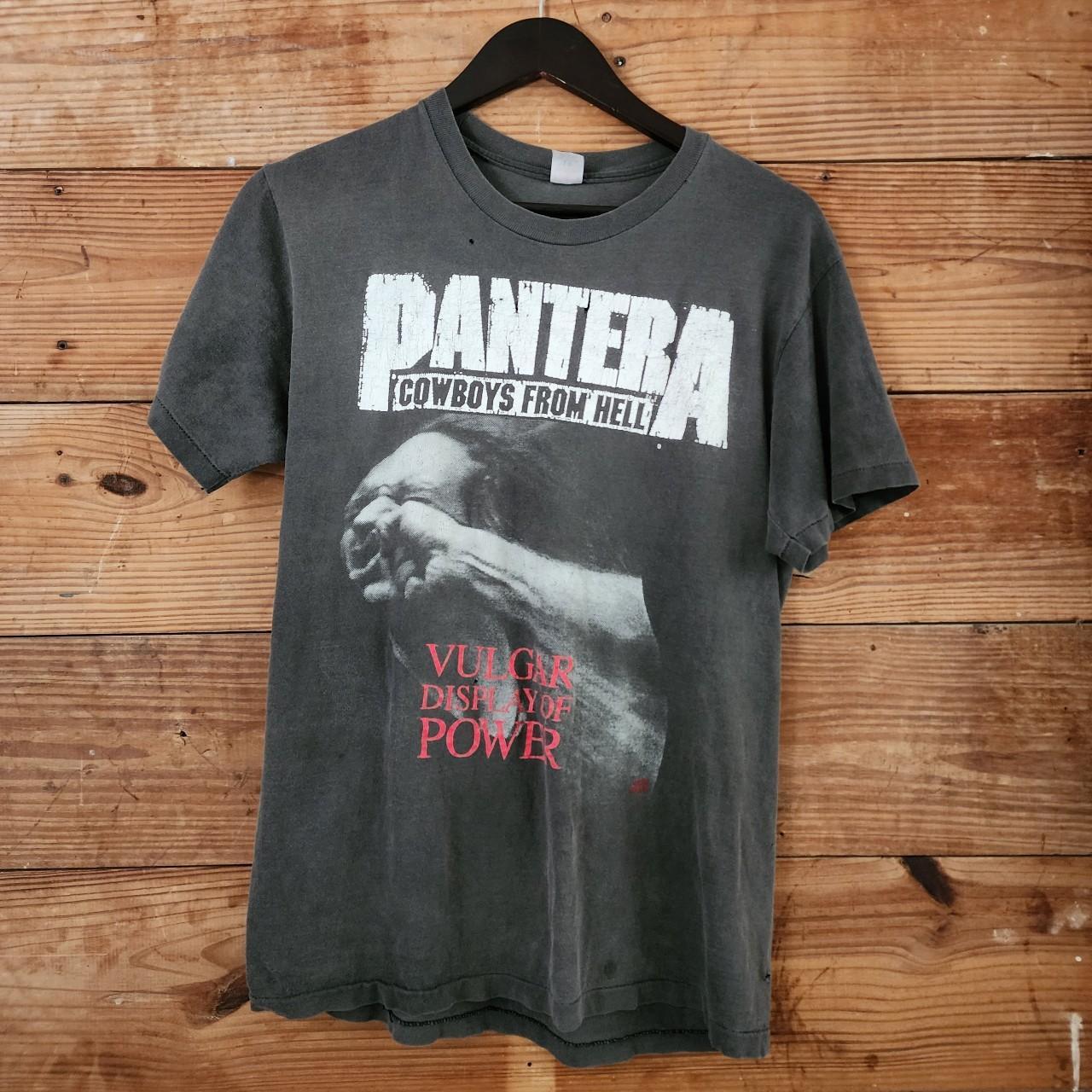 Vintage 90s Pantera Vulgar Display of Power T Shirt...