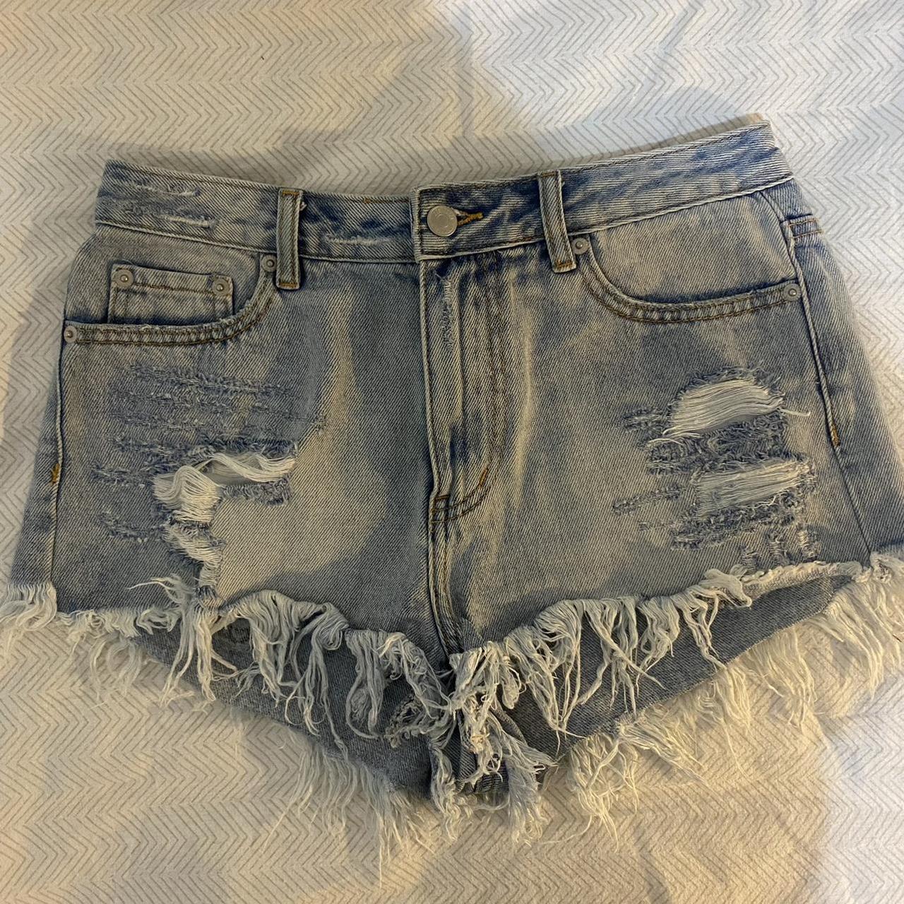 Selling Glassons denim short. Size 8. Didn’t really... - Depop