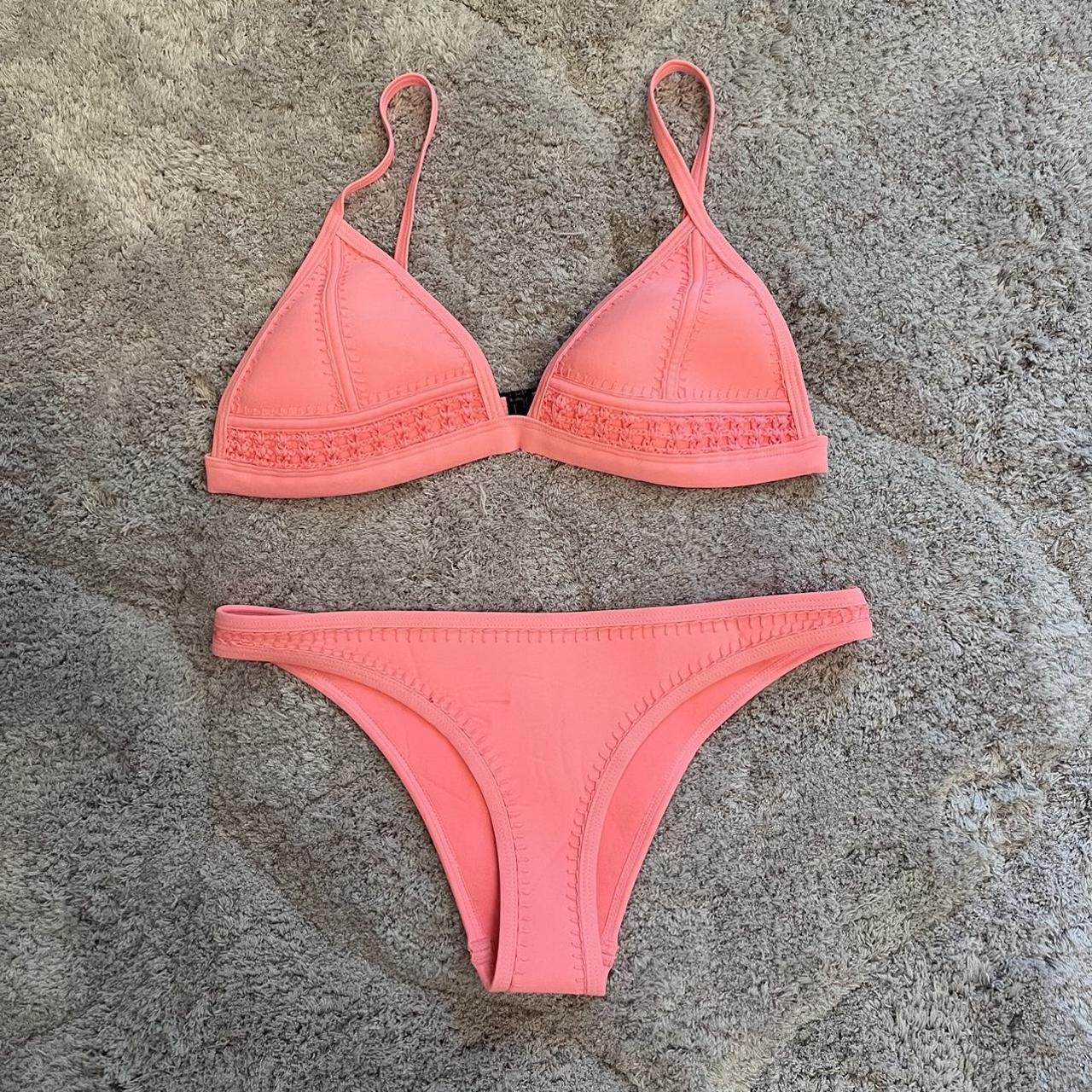 Pink Triangl Bikini Worn A Few Times Top Is A Depop