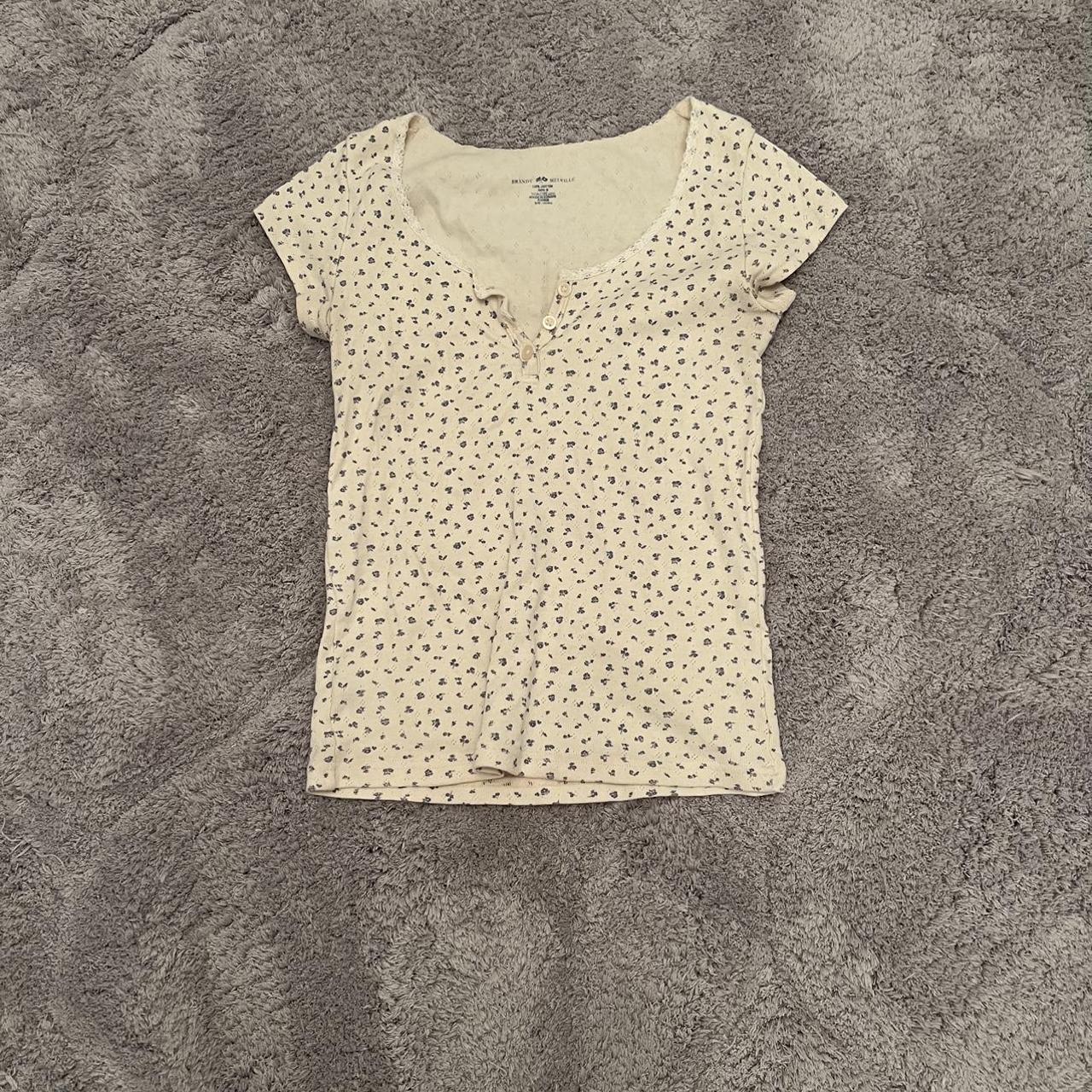 Brandy floral tee, worn twice brandy brandymelville Depop