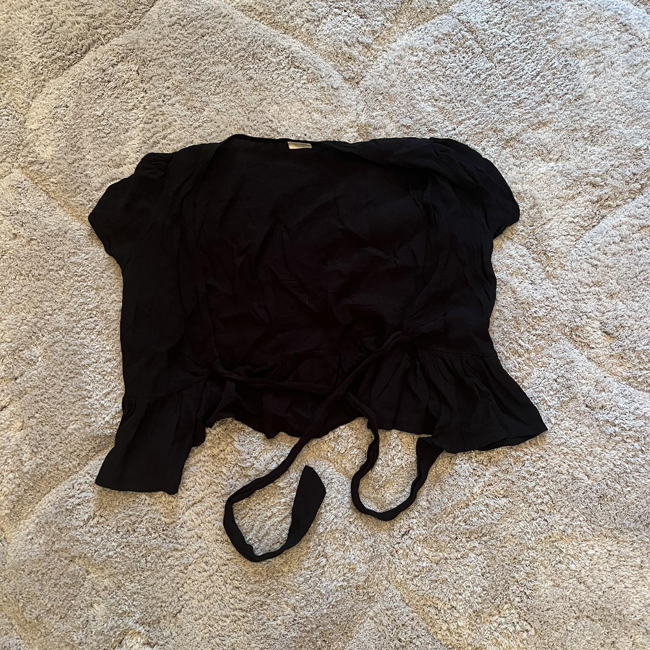 Black Brandy tie top (ties in front) brandymelville Depop
