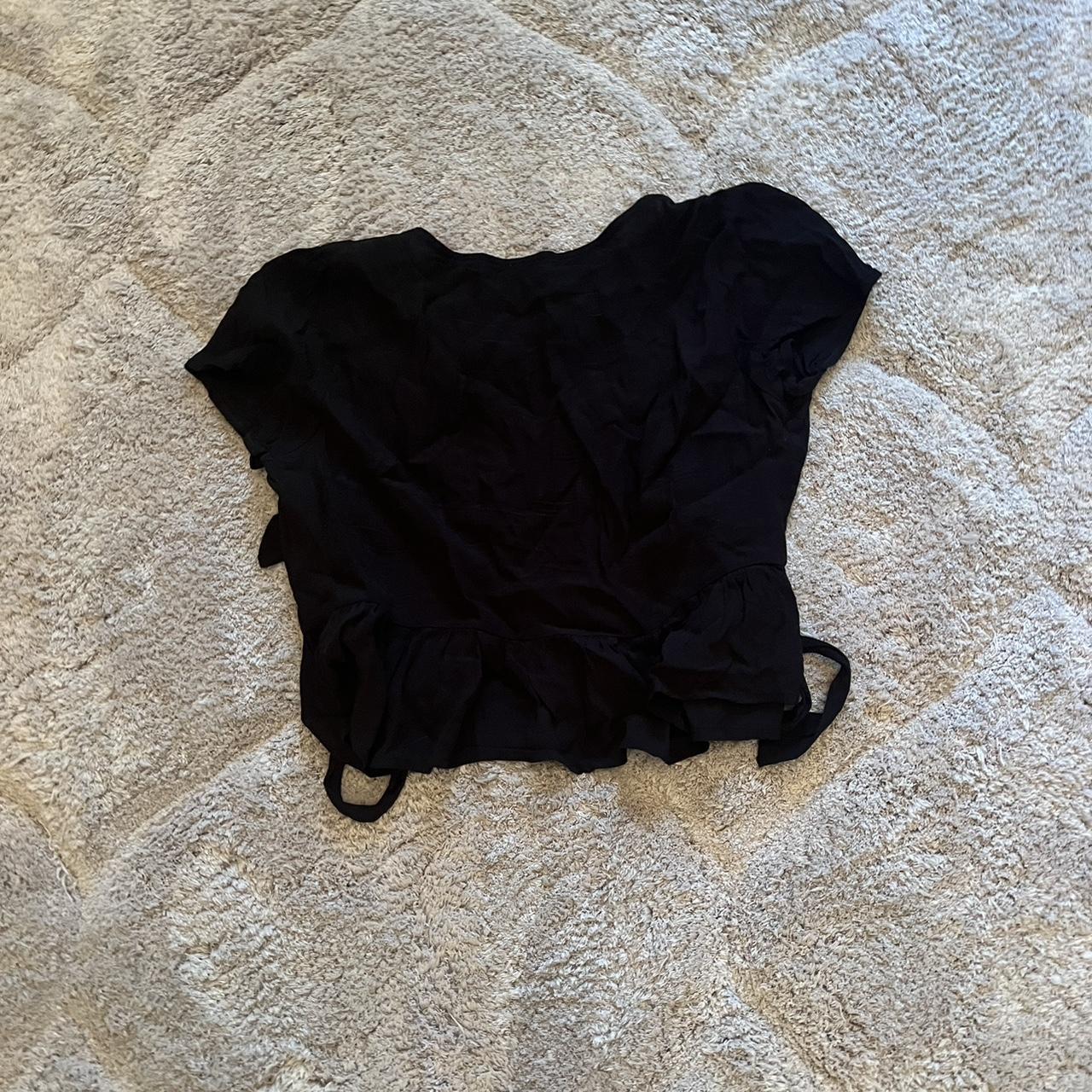 Black Brandy tie top (ties in front) brandymelville Depop