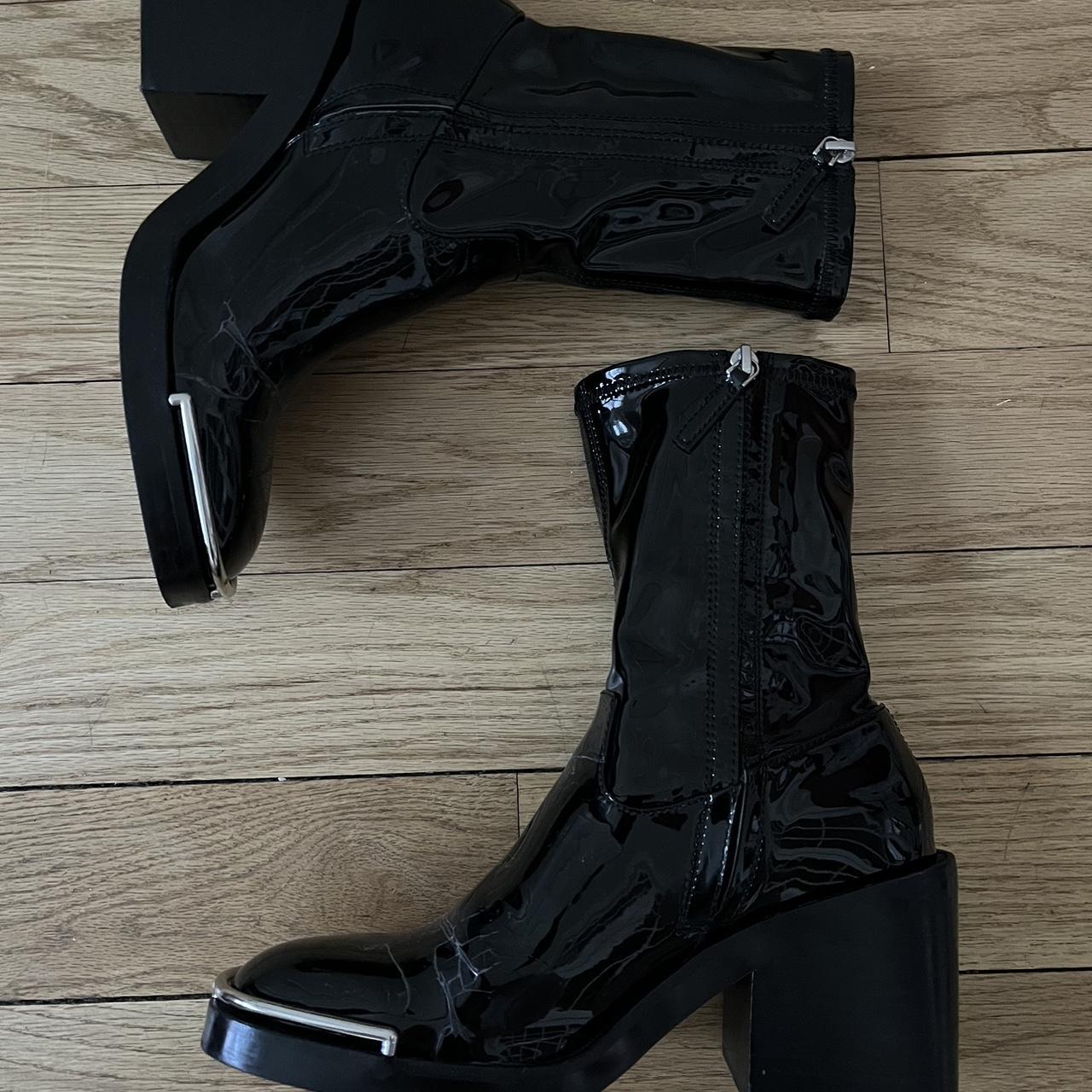 Alexander Wang Vinyl Hailey Boots Originally bought Depop