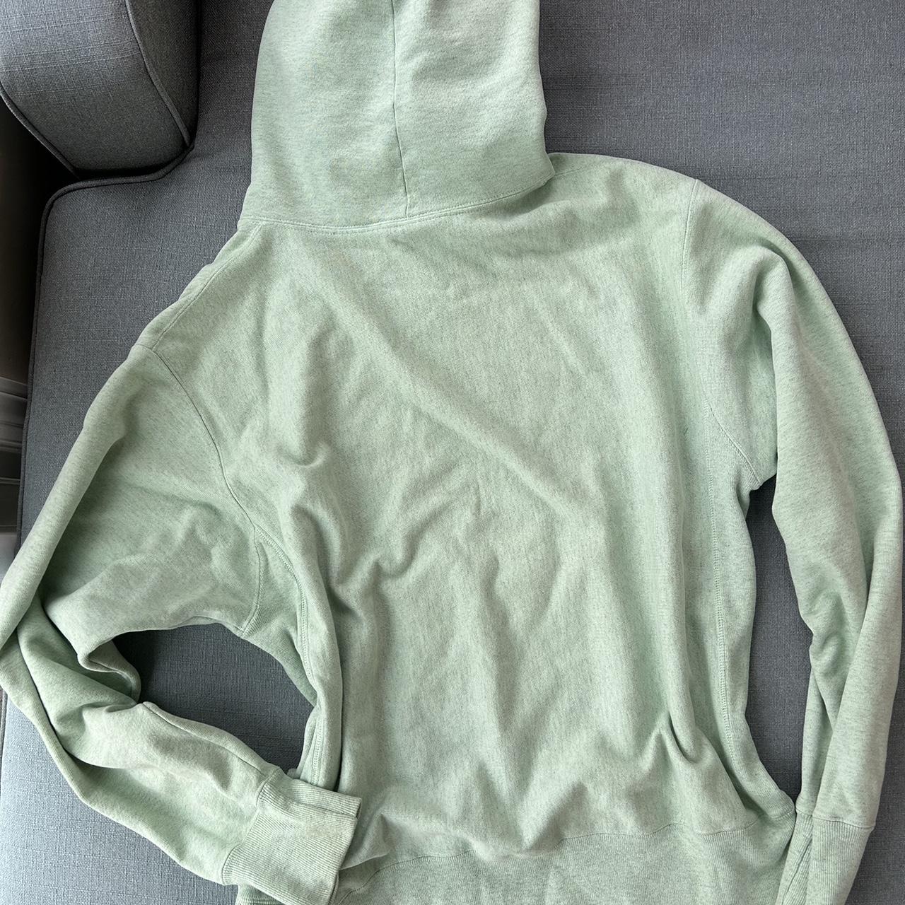 Sage green champion hoodie from Urban Outfitters - | Depop