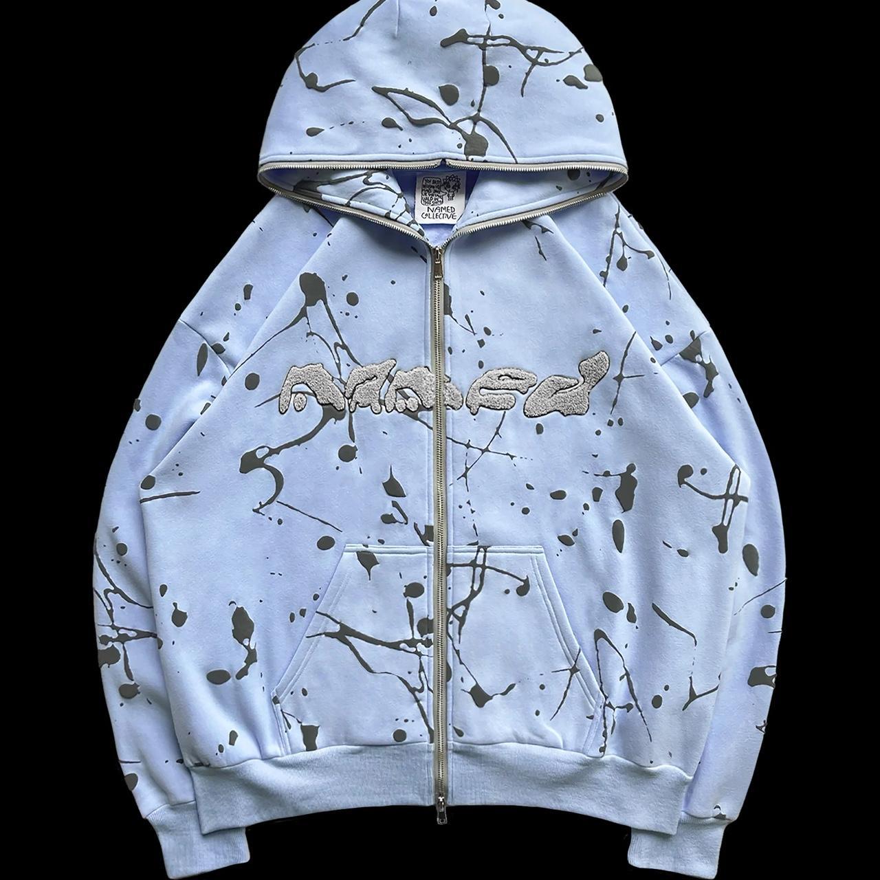 NAMED collective Workshop Zip Hoodie Light Blue XS | Depop