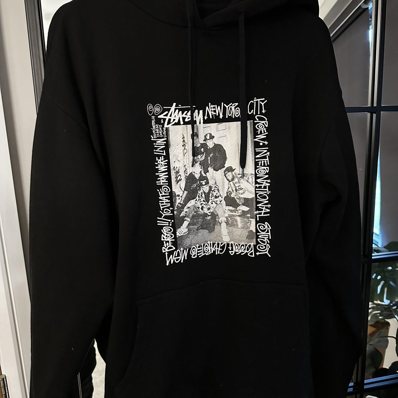 Black stussy hoodie, DEADSTOCK never been worn as... - Depop