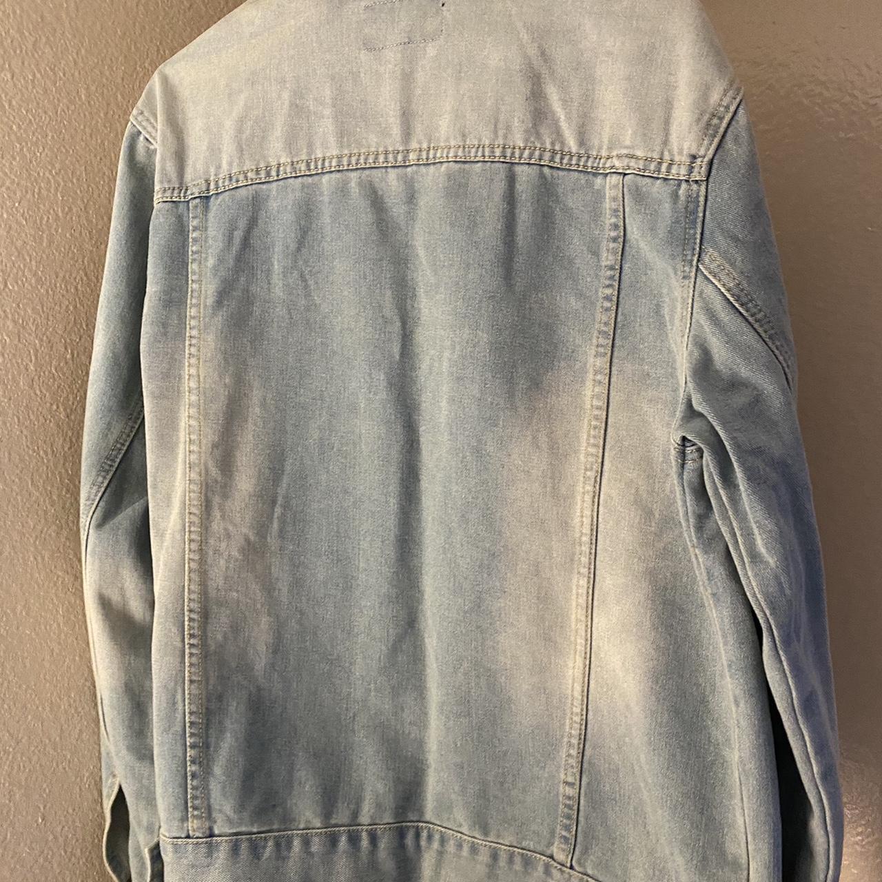 Light wash denim jacket, hardly worn - Depop