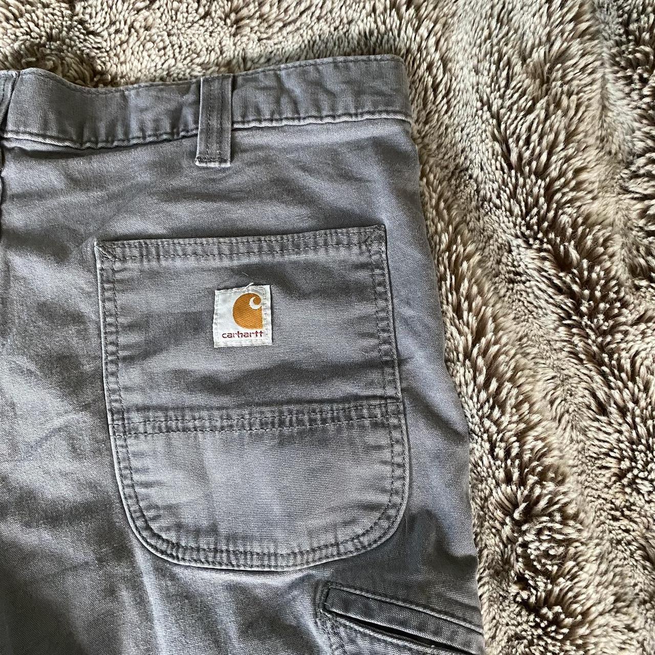 Grey wash Carhartt denim jorts NPerfect condition... Depop