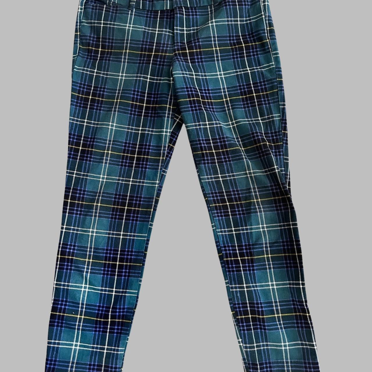 Old navy green hot sale plaid pants