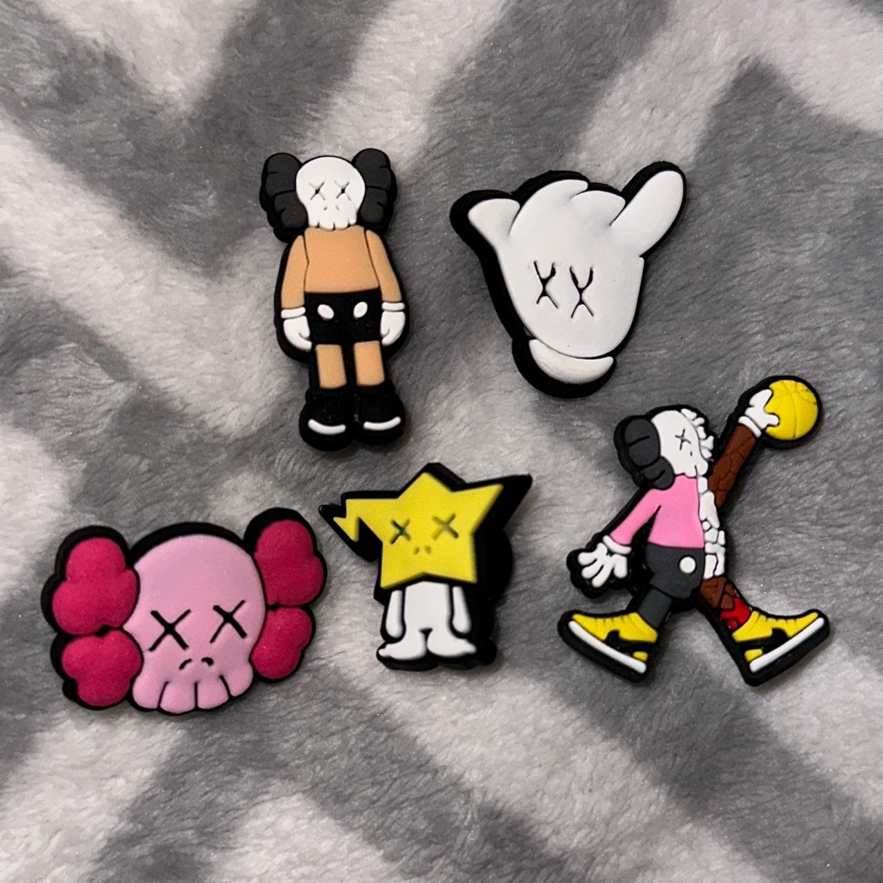 kaws croc charms! includes all jibbitz pictured i do... - Depop