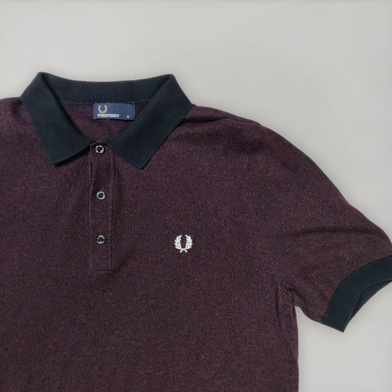 Fred Perry Men's Burgundy Polo-shirts | Depop