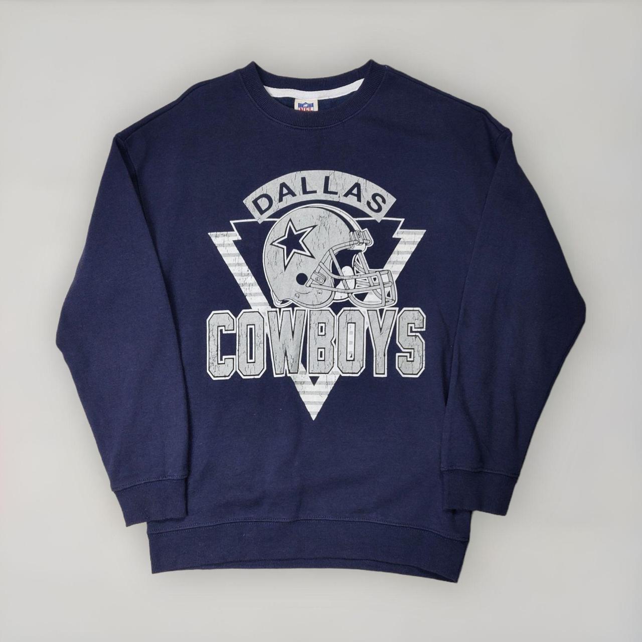 Dallas cowboys navy blue sweatshirt with graphic on - Depop