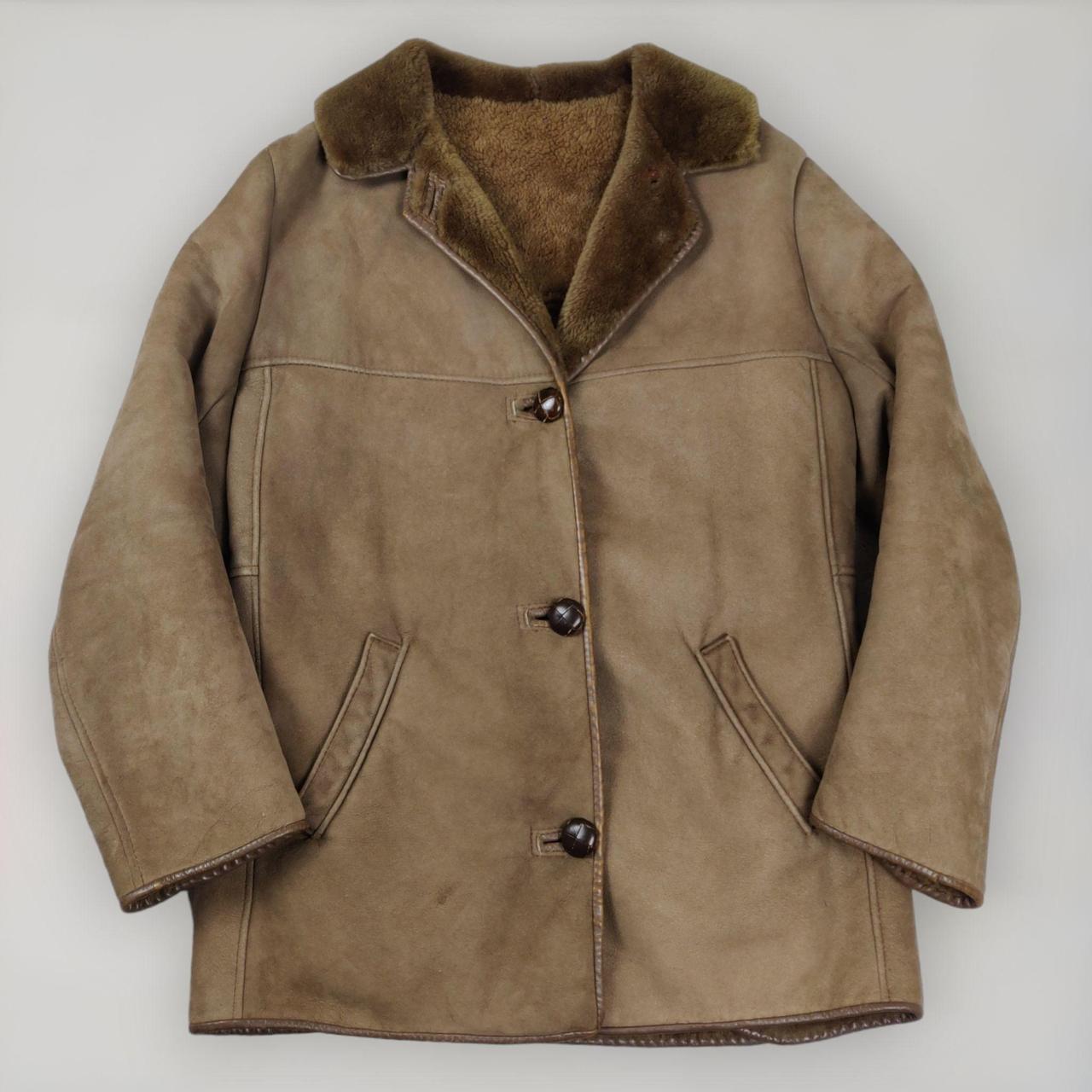 Vintage Nurseys Sheepskin Shearling Jacket Coat Made... - Depop
