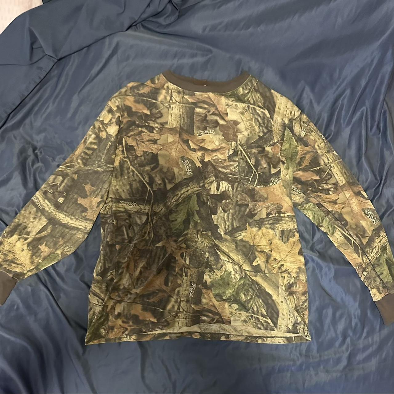 Camouflage ranger long-sleeve shirt Slightly used... - Depop