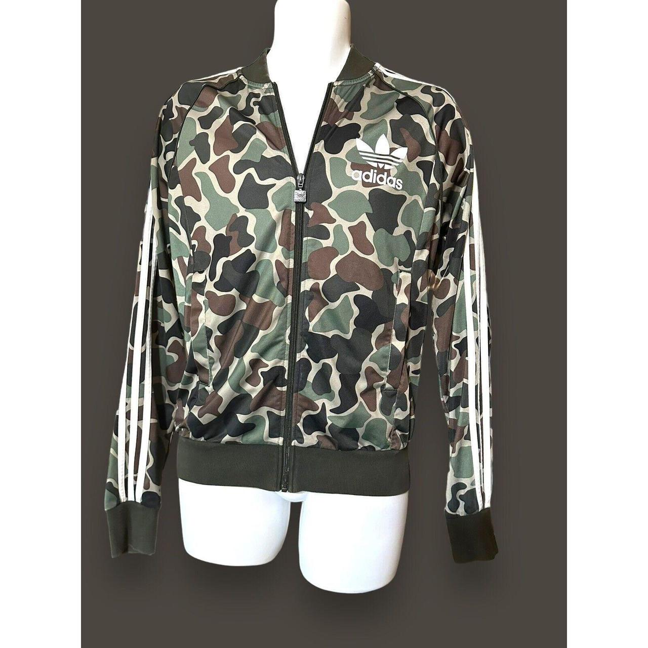 Adidas camo sale sleeve jacket