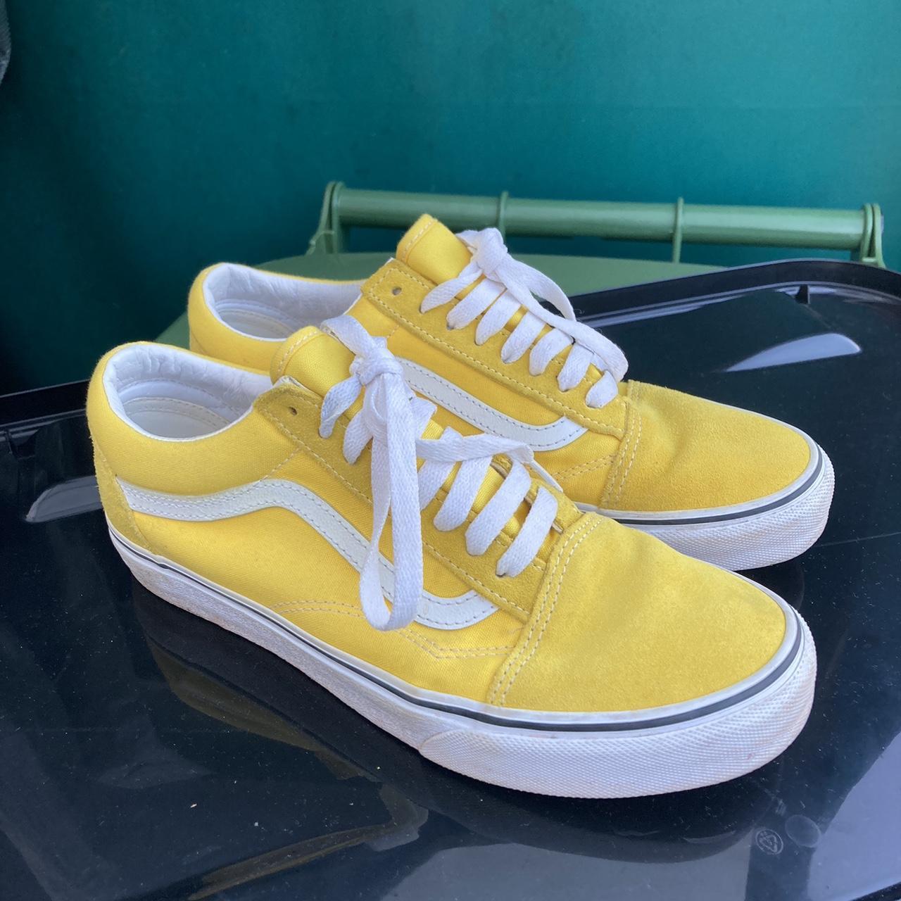 Vans Women's Yellow Trainers | Depop