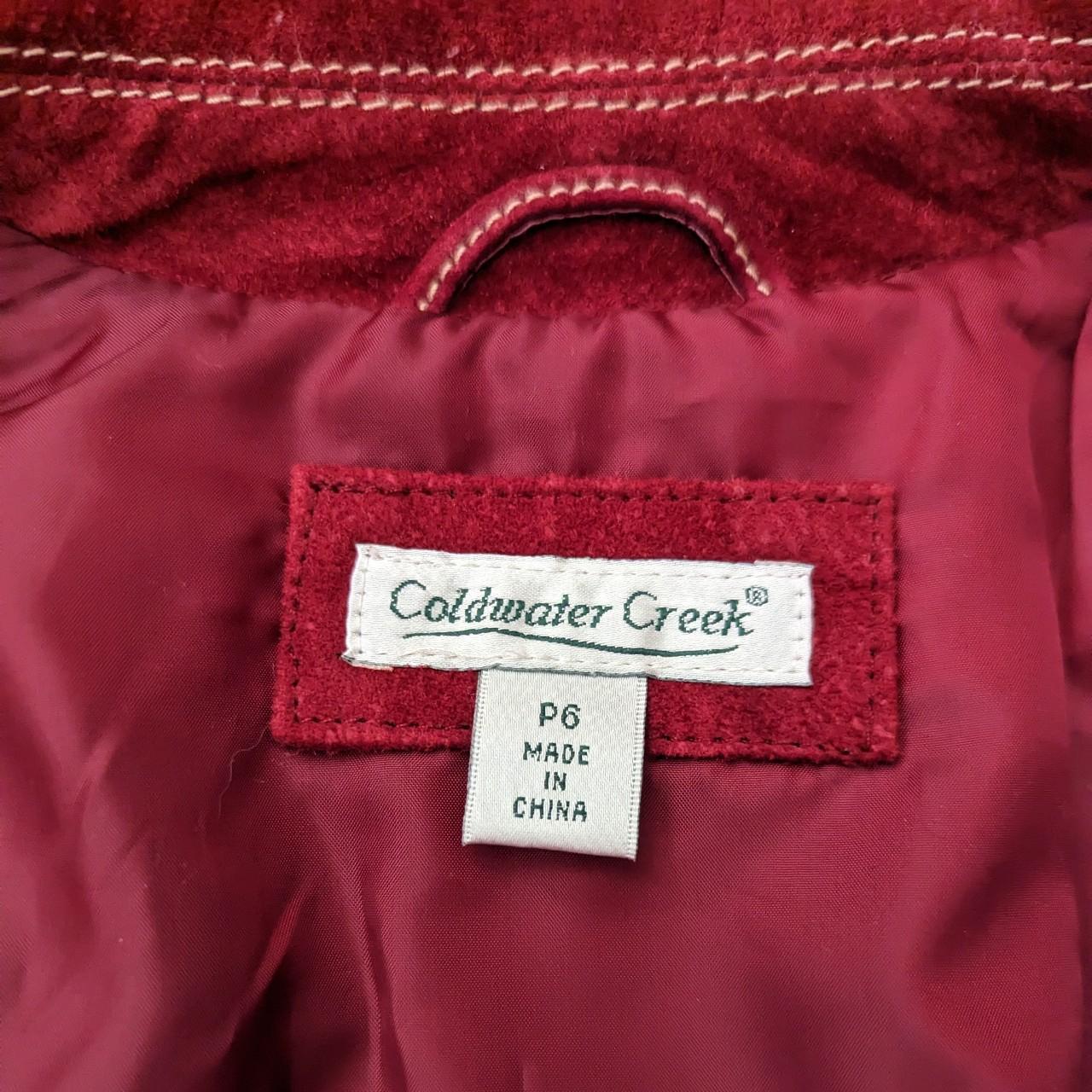 coldwater-creek-women-s-red-and-burgundy-jacket-depop