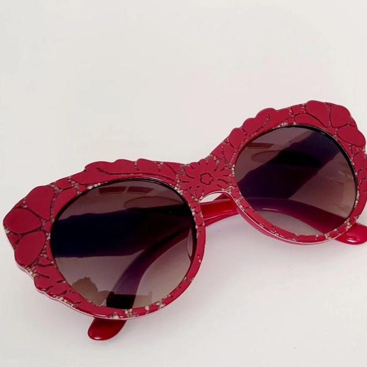 Dolce gabbana red sunglasses on sale